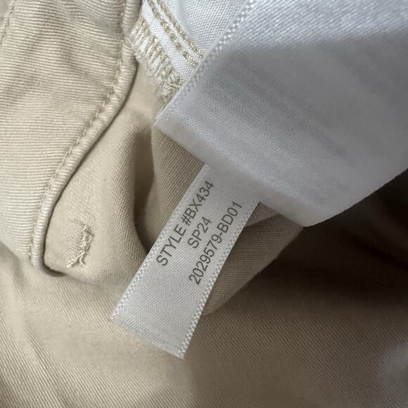 J Crew Pants Women Size 12 Wide Leg Chino Vintage Sandstone Classic Preppy - Picture 8 of 10